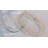 Silver flower braclet