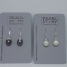 Pearl on zirkons hoop