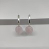 Rose quartz earrings
