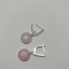Rose quartz earrings