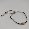 Silky braclet with pearls