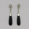 Black drops in silver cone