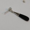 Black drops in silver cone