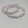 Rose quartz and pearls