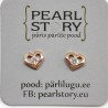 Gold plated silver earrings