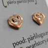 Gold plated silver earrings