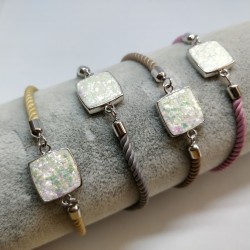 Opal in silky bracelet