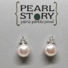 Pearlstud with zircon pyramid
