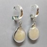 Coin pearl earrings