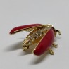 Red bug brooch
