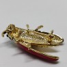 Red bug brooch
