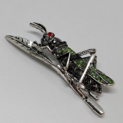 Grasshopper brooch