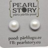 Swarovski pearl flat earrings