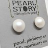 Swarovski pearl flat earrings