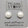 Swarovski pearl flat earrings