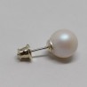 Swarovski round pearl matte earrings