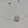 Semiprecious stone on wire
