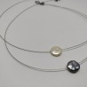Free form pearl on wire