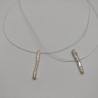 Free form pearl on wire