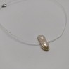 Free form pearl on wire