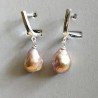 Baroque pearls earrings