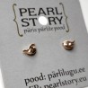 Bird silver stud earrings