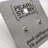 Single drop stud earrings