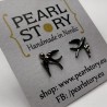 Swallow stud earrings
