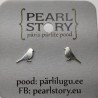 Bird stud earrings