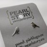 Bird stud earrings