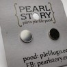 Disc stud earrings