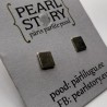 Square stud earrings