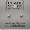 Faceted crystals stud earrings