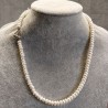 Disc pearls necklace