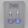Seashell crystal earrings