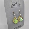 Seashell crystal earrings