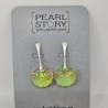 Seashell crystal earrings