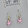 Tiny starfish earrings